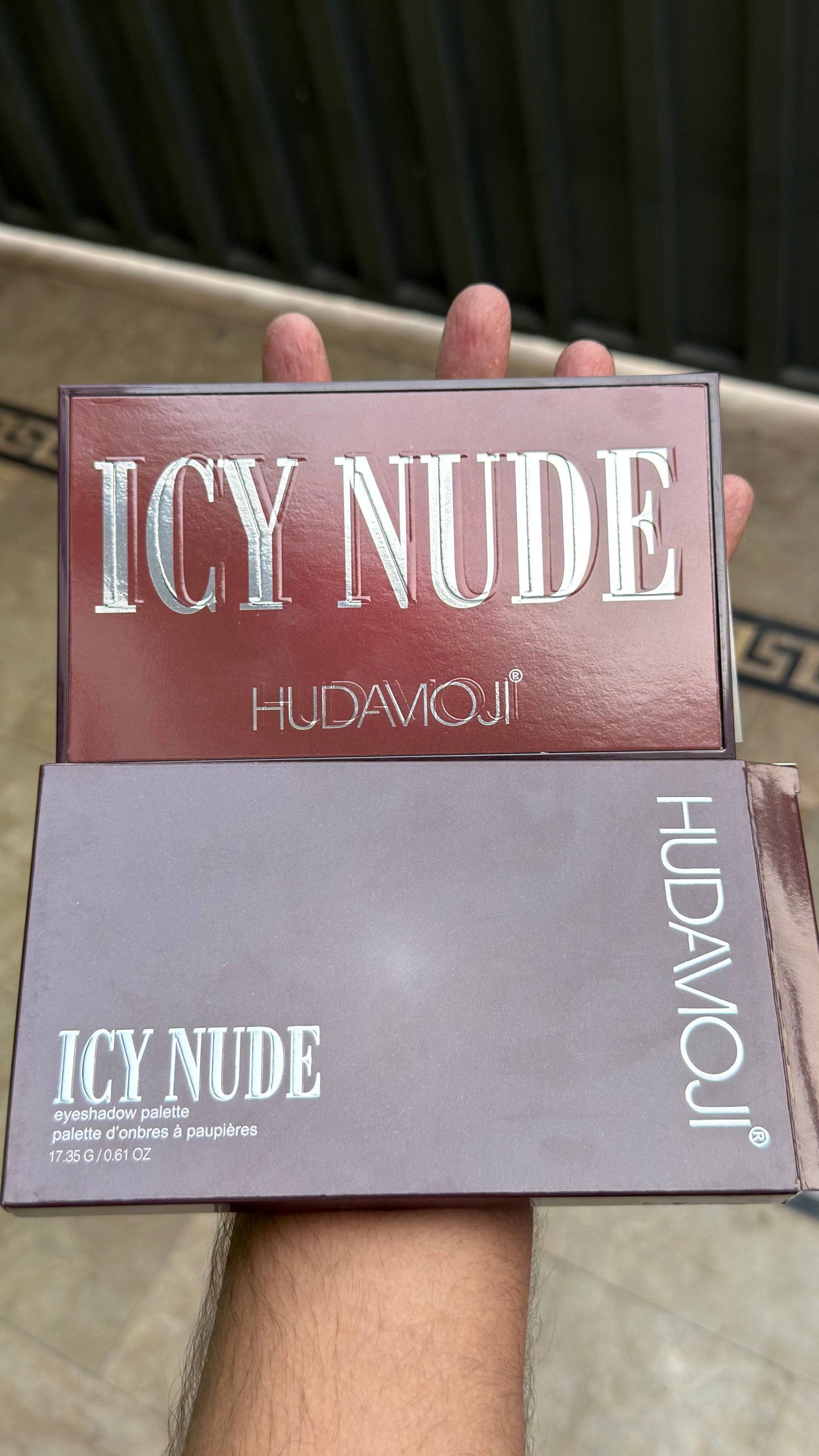 Icy Nude hudamoji eye shadow pallet