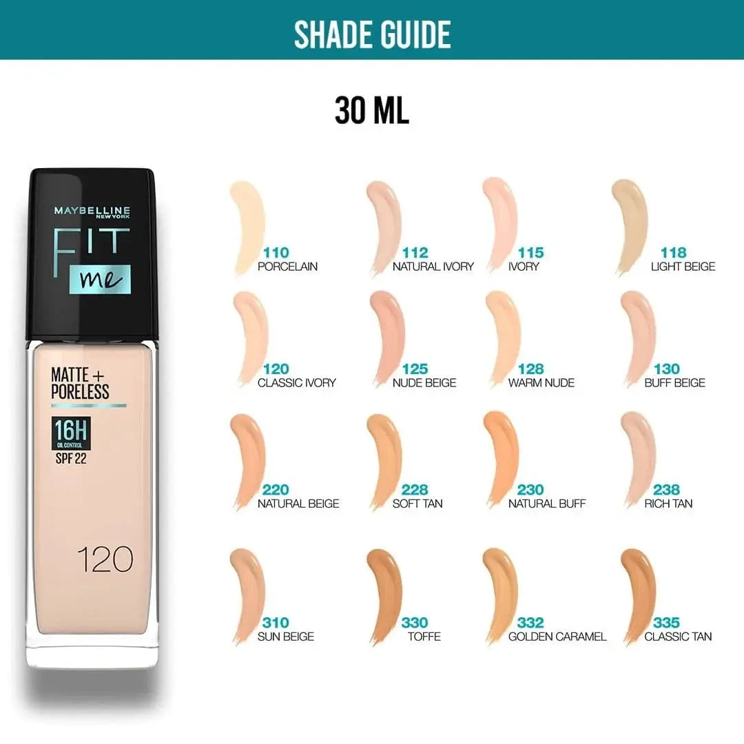 Maybelline Fitme matte poreless foundation