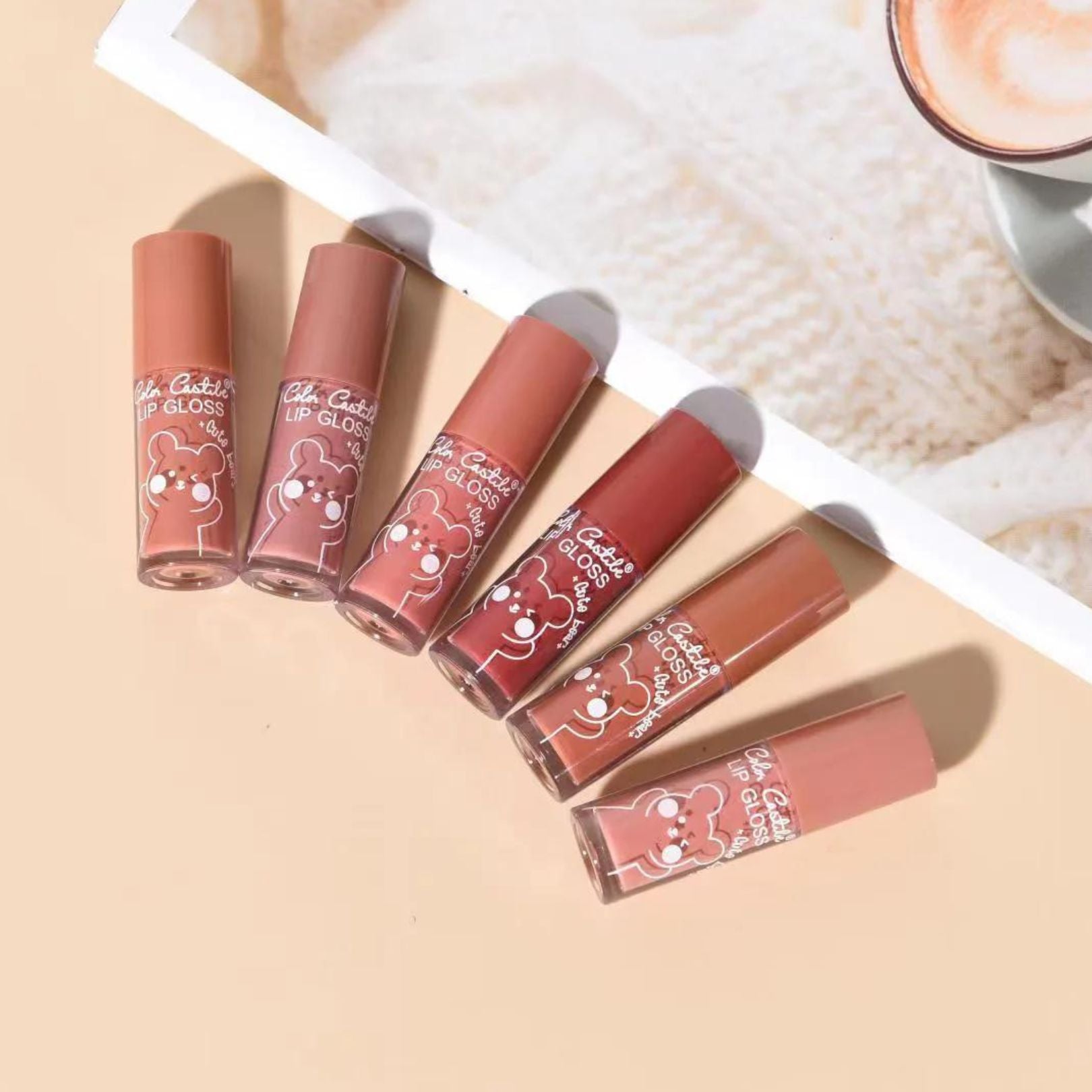COLOR CASTLE | Cute Bear 6 Pcs Lip Gloss Set