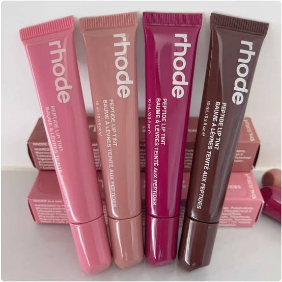 Rhode lip piptide BUNDLE OF 4 Raspberry | Espresso | Ribbon | Peach pit