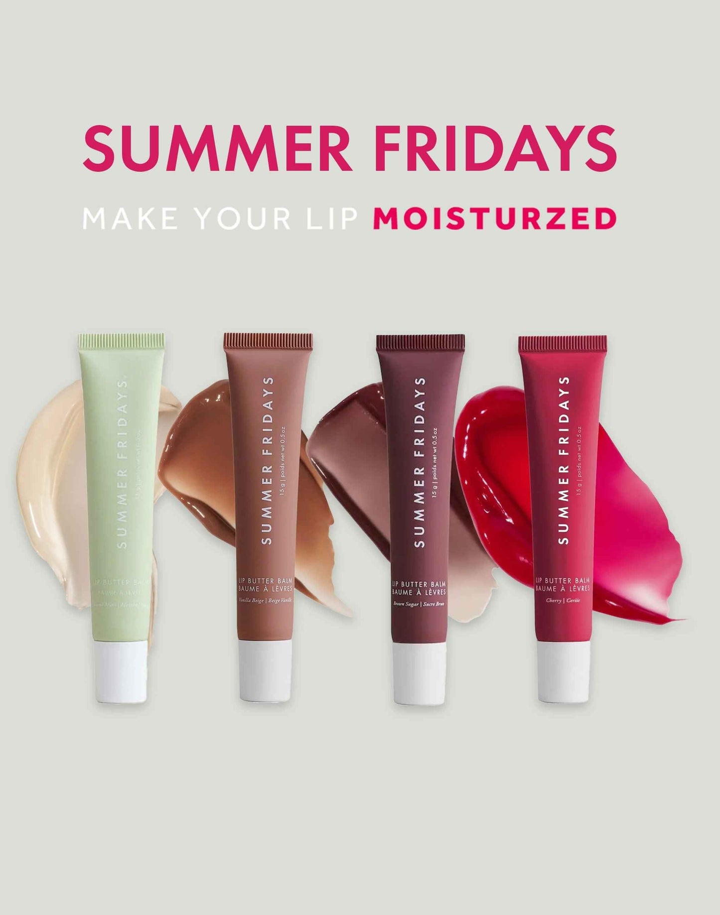 Summer Fridays Lip Butter Balm Bundle of 4
