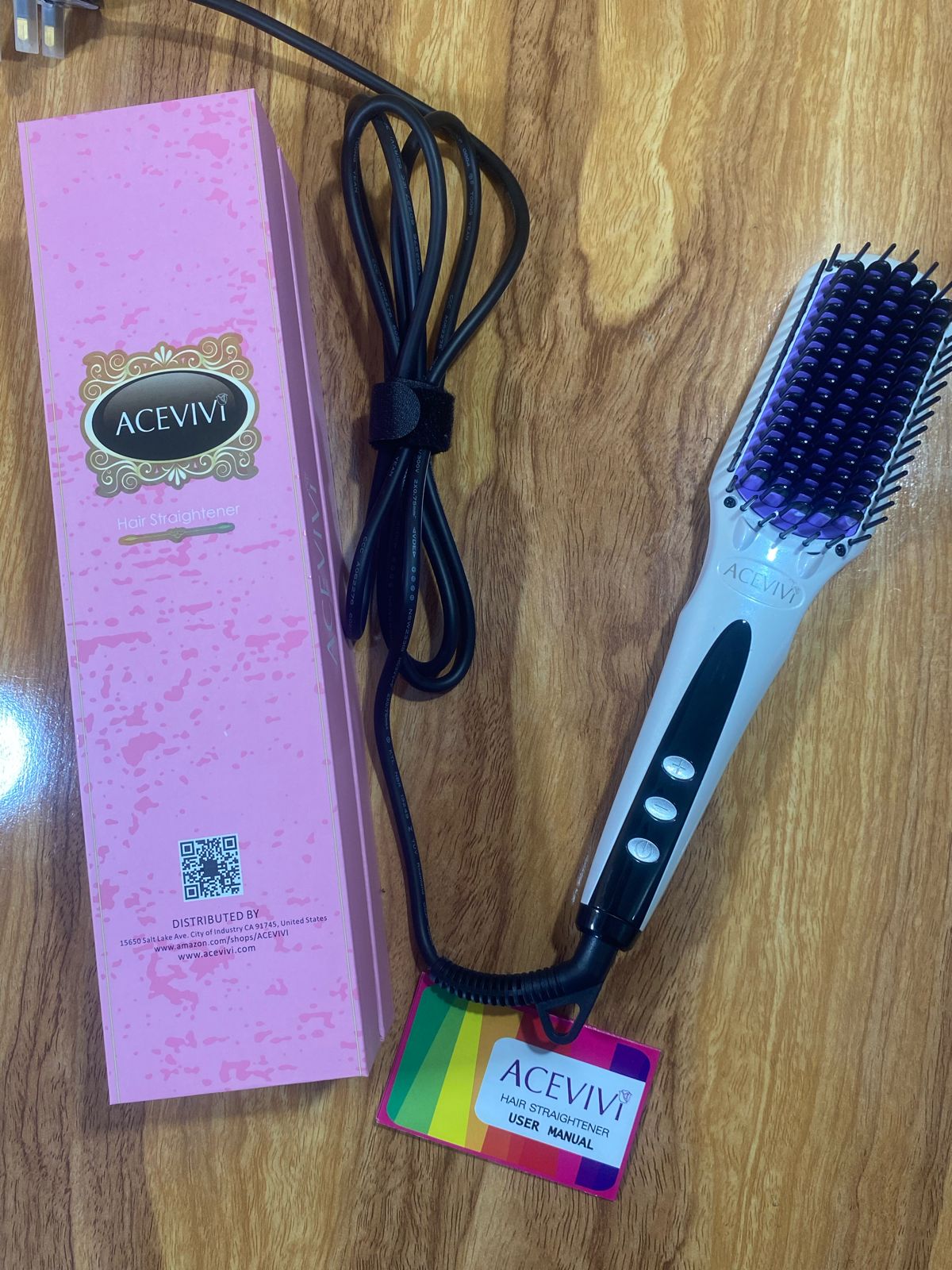 ACEVIVI Hair Straightener Brush Lot Imported