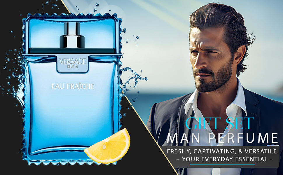 Versace | Versace Man Eau Fraiche for Men – Fresh & Sophisticated Cologne | Luxury Men's Fragrance